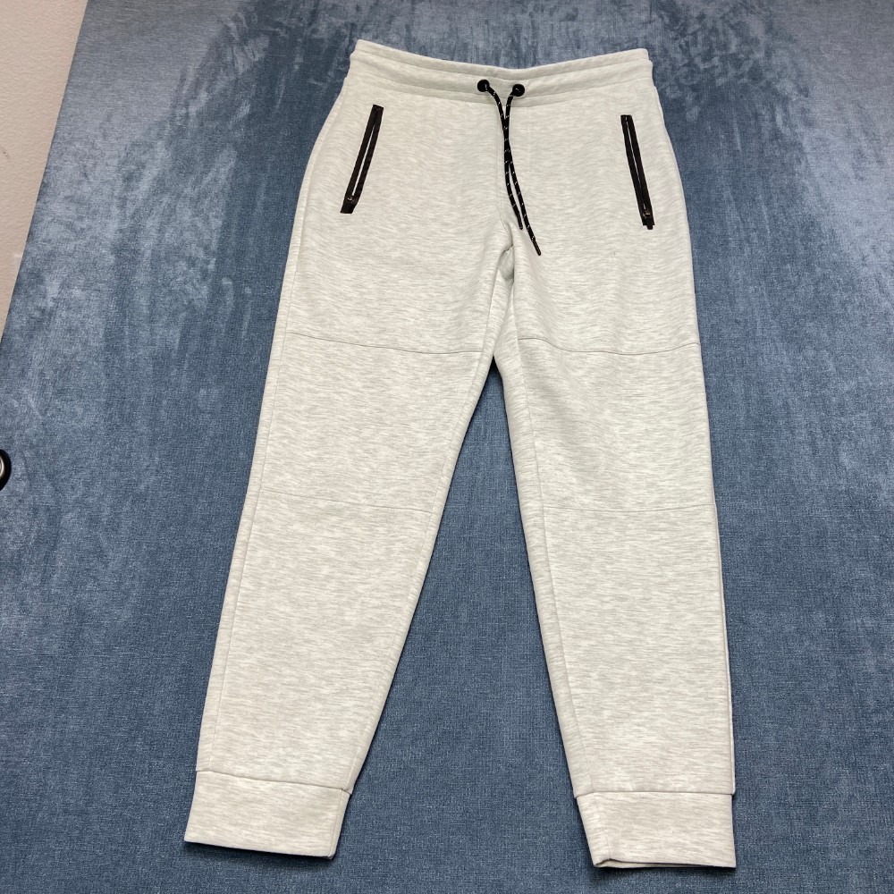 Aeropostale Joggers Pants Men Medium Heather Gray Stretch Streetwear Tapered Leg